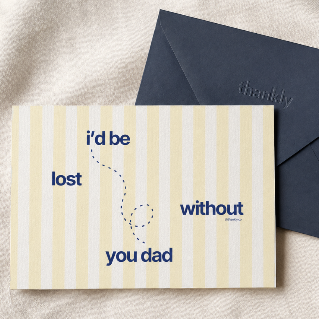 I'd be lost without you Dad - Father's Day Edition Card