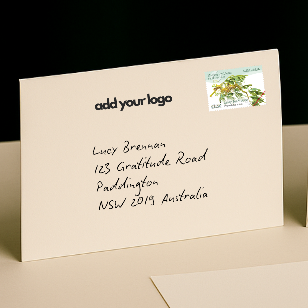 Custom logo on shipping envelope (min. 10 qty)