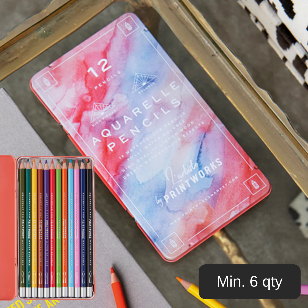 Printworks - Colour Pencils (set of 12) - Aquarelle