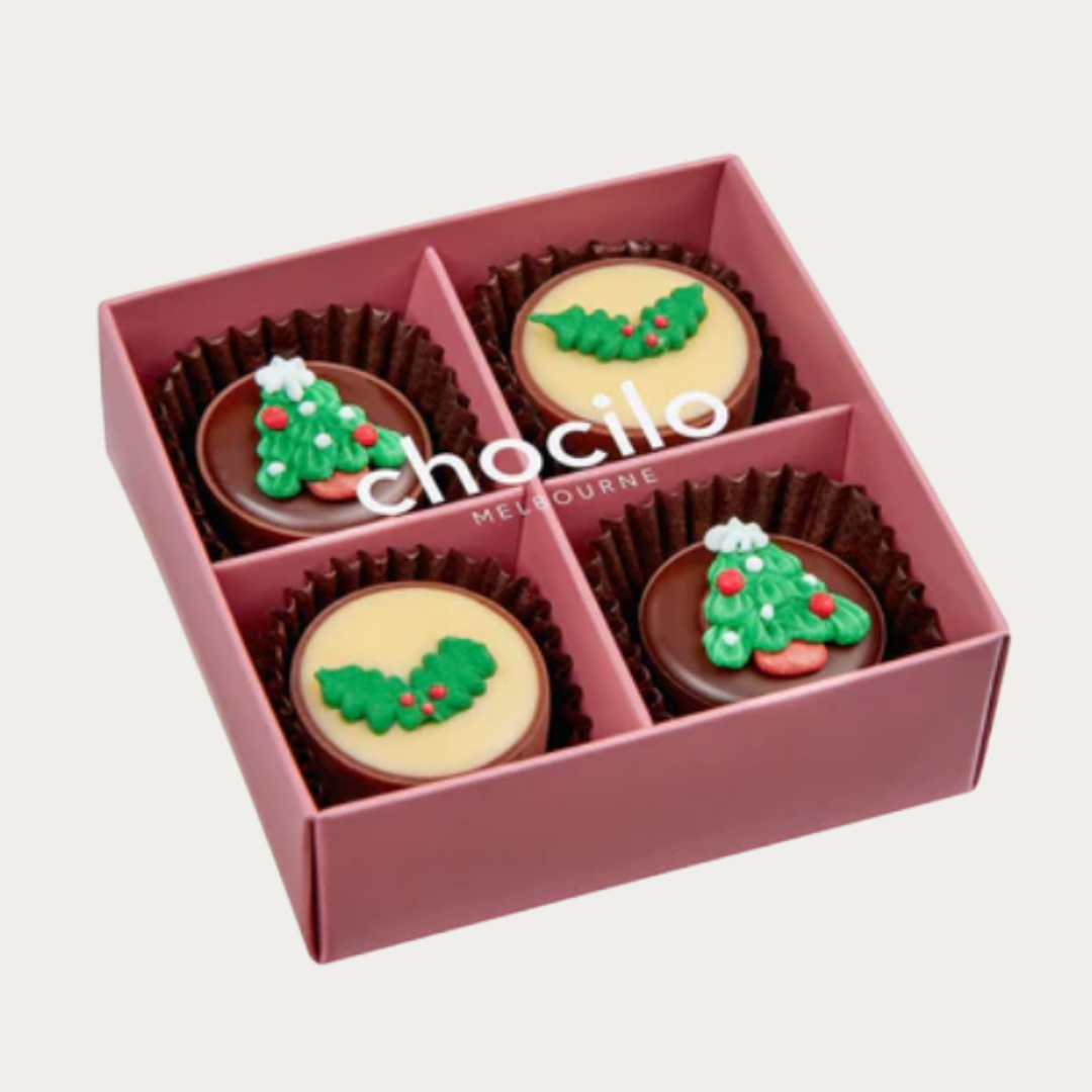 Chocilo 4 Pack Christmas Assorted Chocolates
