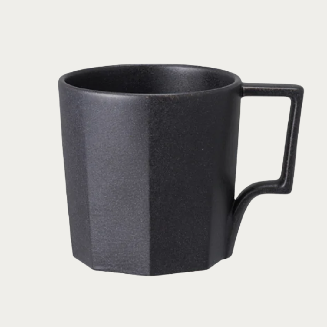 Kinto Oct Black Mug 300ml Made in Japan