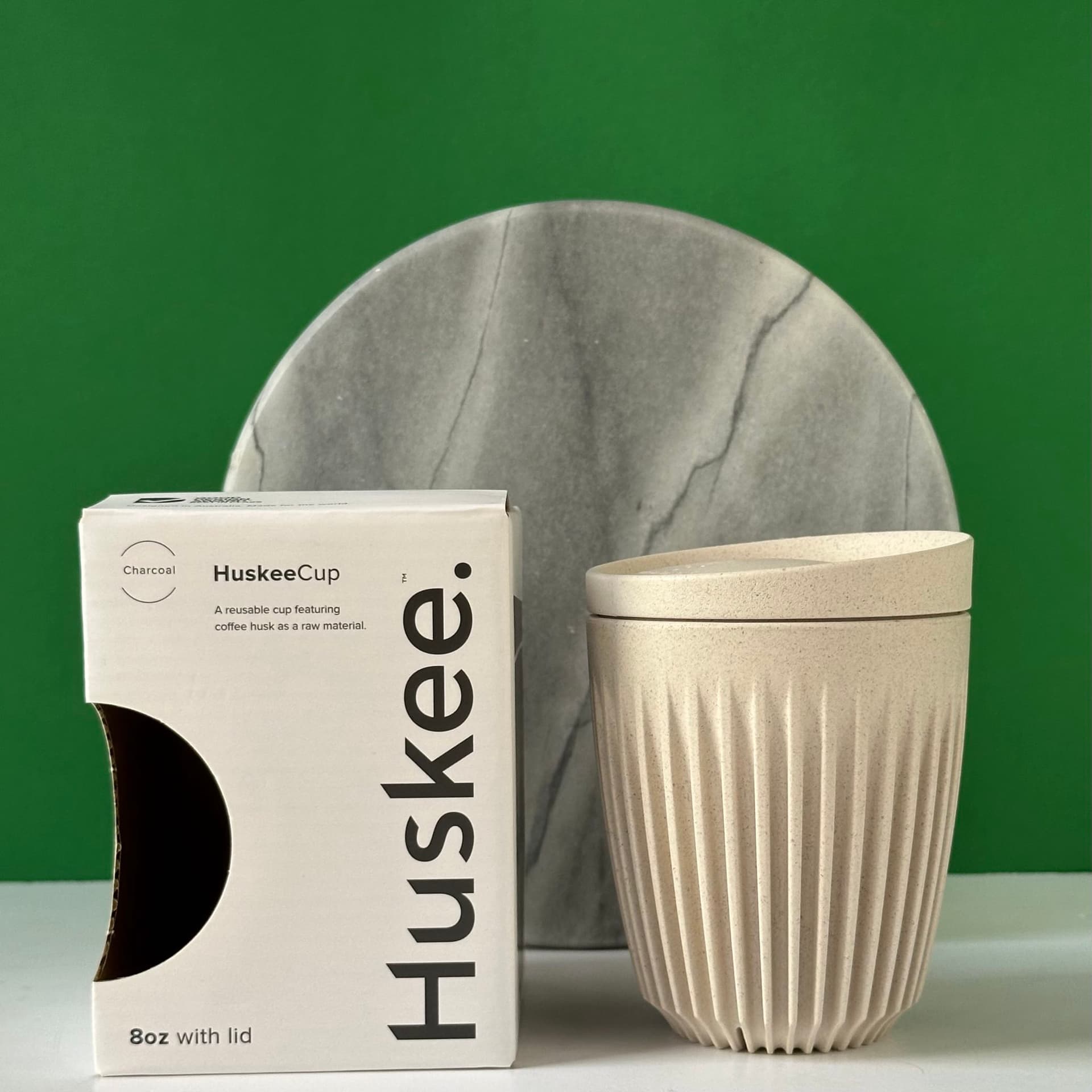 Huskee Reusable Coffee Cup (8oz): Eco-friendly cup made from coffee husk