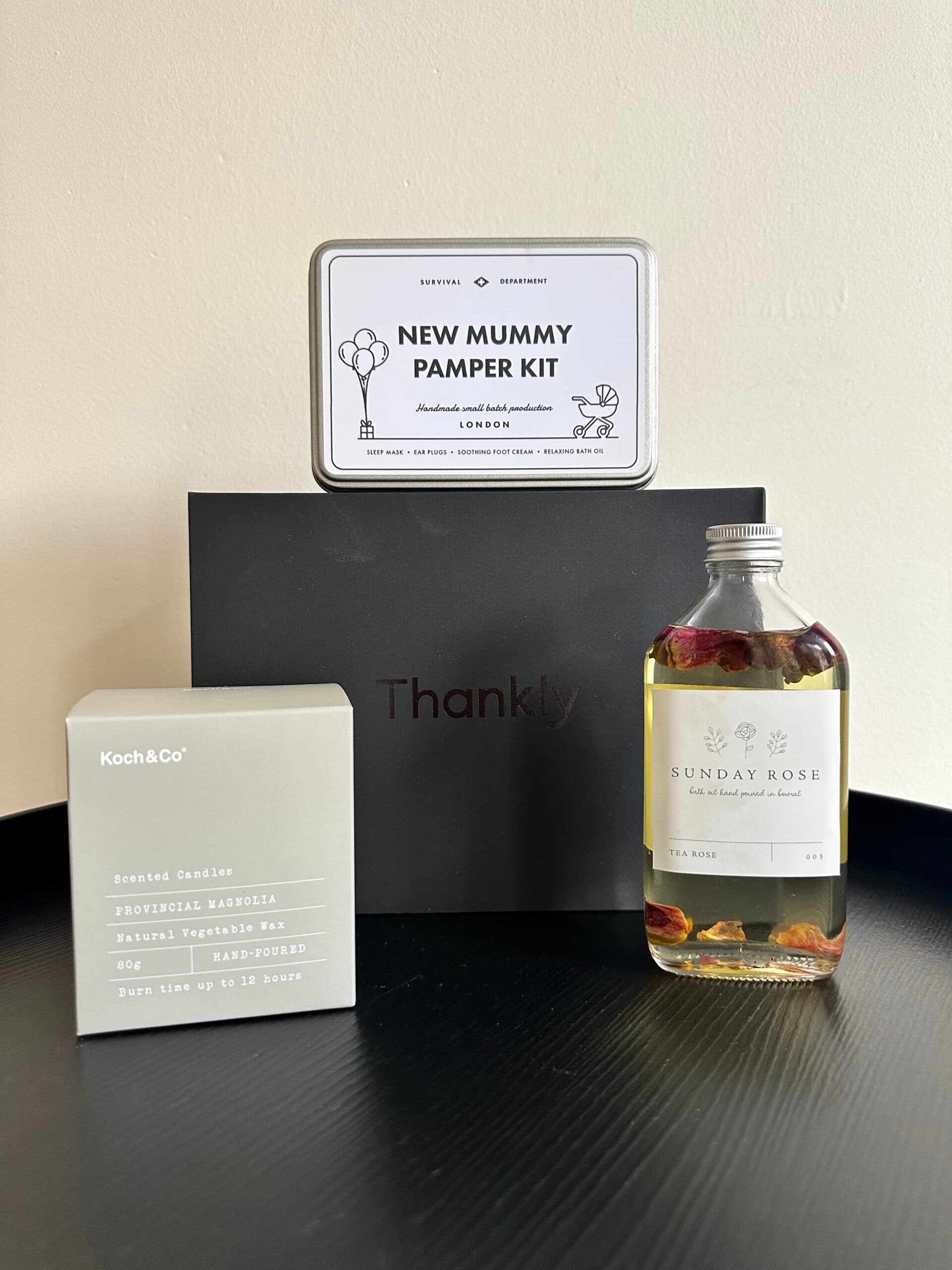 New Mummy Survival Kit with Candle and Bath Oil