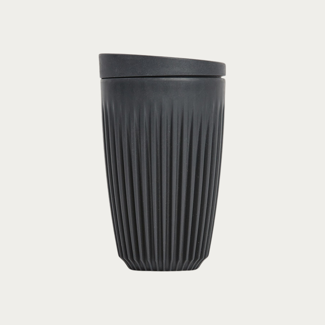Huskee Original Reusable Coffee Cup Black 12oz