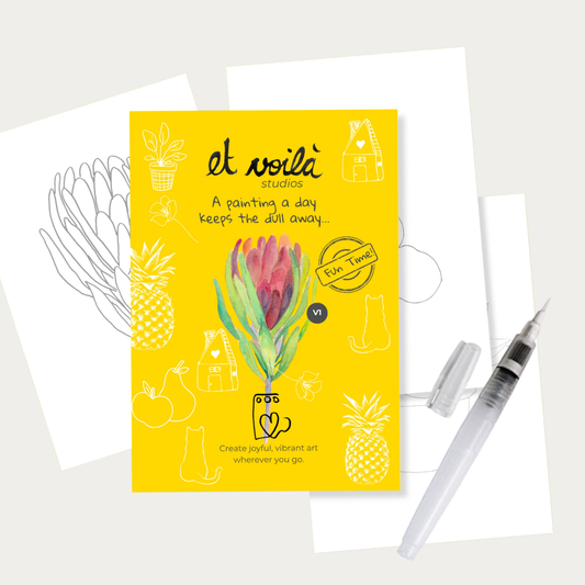 Et Voila Step-by-Step Watercolour Paint Kit - Little Leaf Club