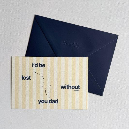 Lost without you Dad - Father's Day Edition Card