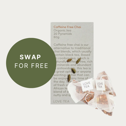 Swap with LoveTea Chai Tea Caffeine-Free Tea Bags 60g
