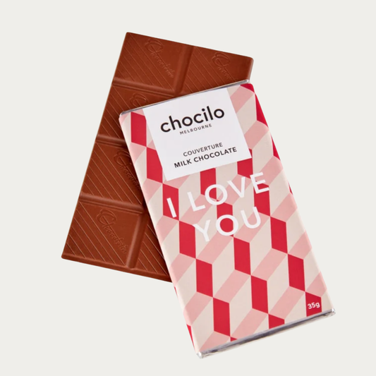 Chocilo "I Love You" Milk Chocolate Block 35g