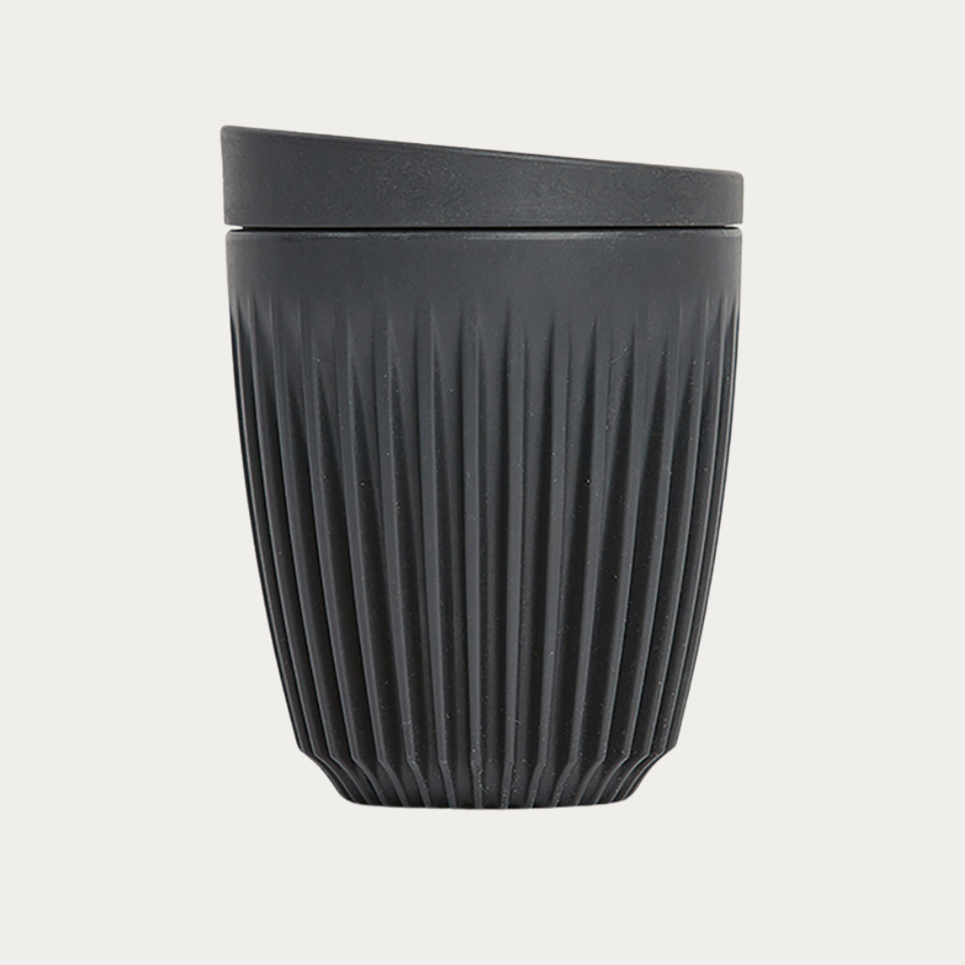 Huskee Original Reusable Coffee Cup Black 8oz