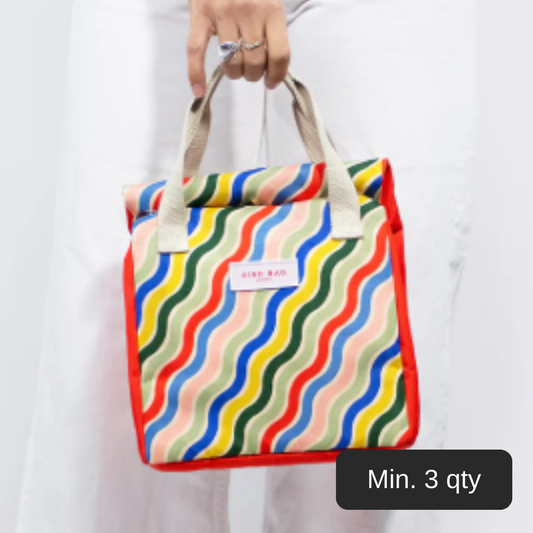 Kind Bag - Lunch Bag Abstract Flowers - Eco-friendly, BPA-free, 100% Recycled