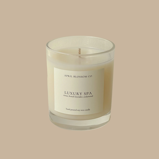 April Blossom 'Luxury Spa' Soy Candle 120g