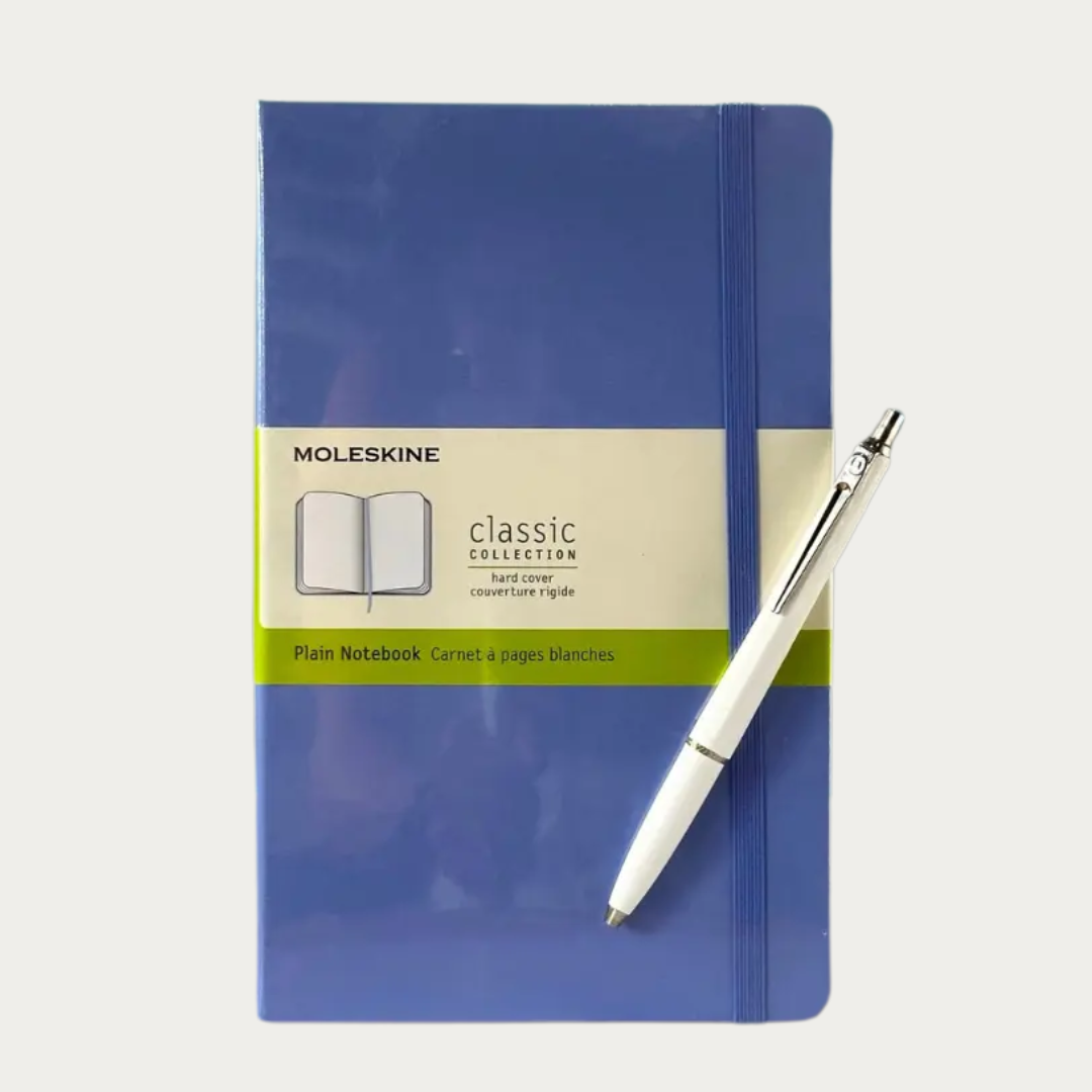 Moleskine Large Plain Notebook + Epoca Pen