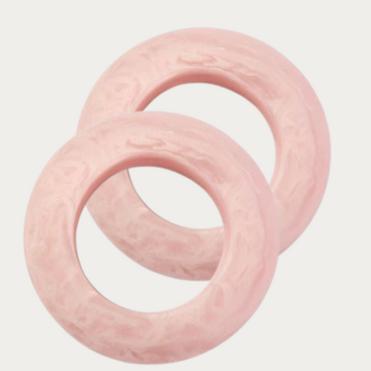 Calypso Handcrafted Resin Rings in Pink