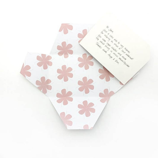 Pink Flowers - Signature Card