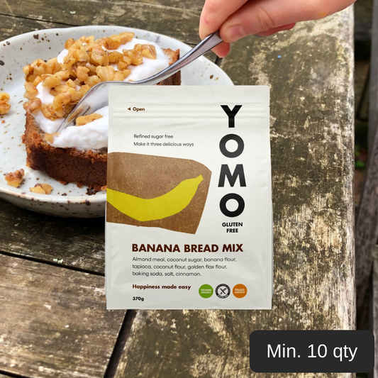YOMO - Banana Bread Mix 370g Gluten Free, Pure Ingredients, Made in AUS