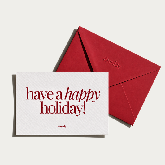 Happy Holidays card