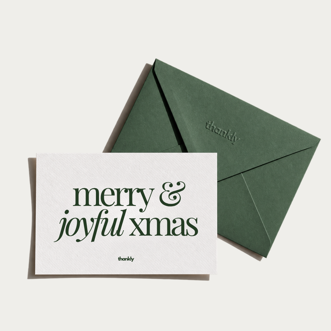 Merry & Jolly Xmas card