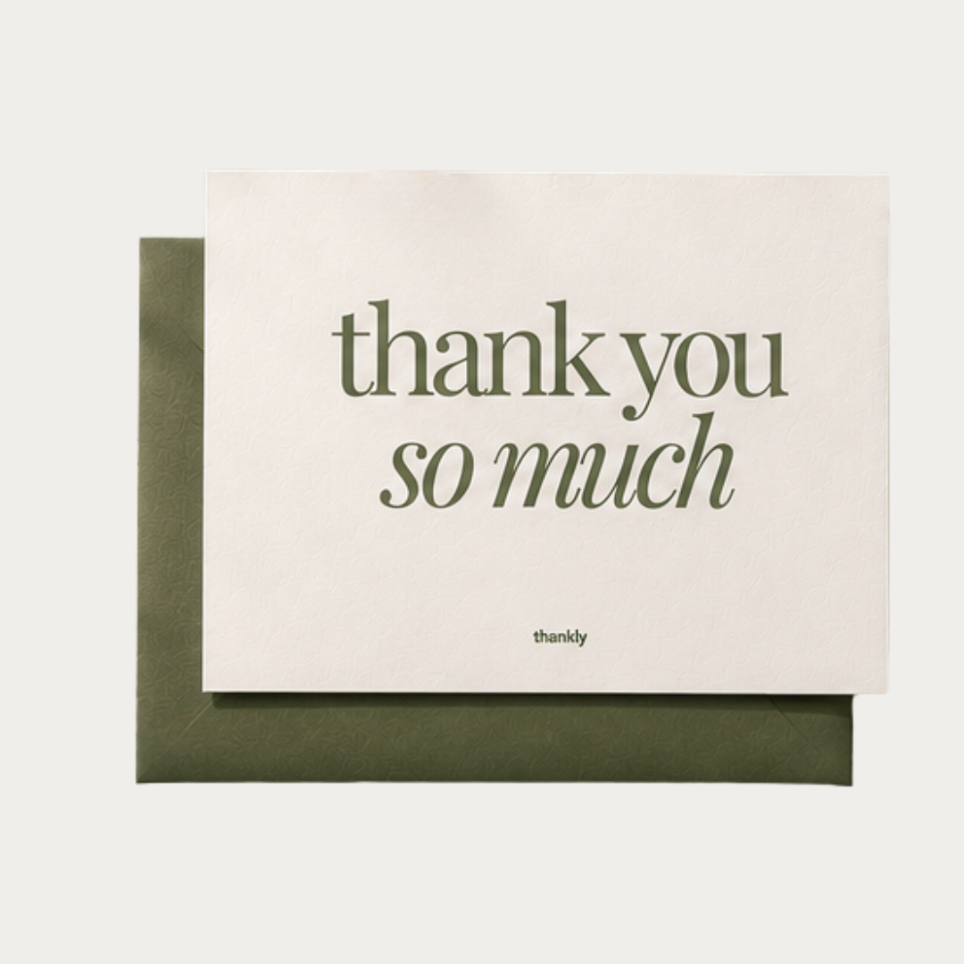 Thank You  - Complimentary Card