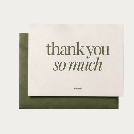 Thank You  - Complimentary Card